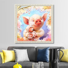 Load image into Gallery viewer, Smiling Piggy Diamond Painting Kits
