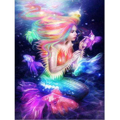 Colorful Mermaid 5D DIY Diamond Painting Kit