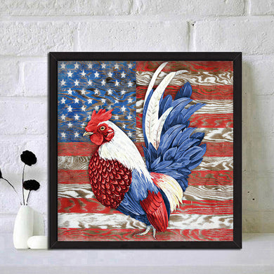 Home Decor Art 5D Diamond Painting Chickens Resin Wall